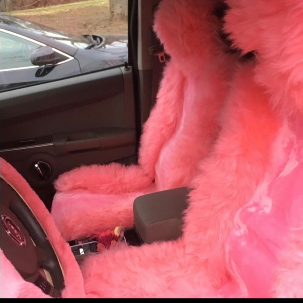 Fur car seat